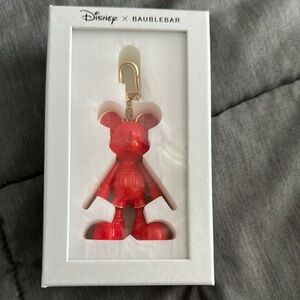 BaubleBar Red Mickey Key & Card Holder Plush Charm